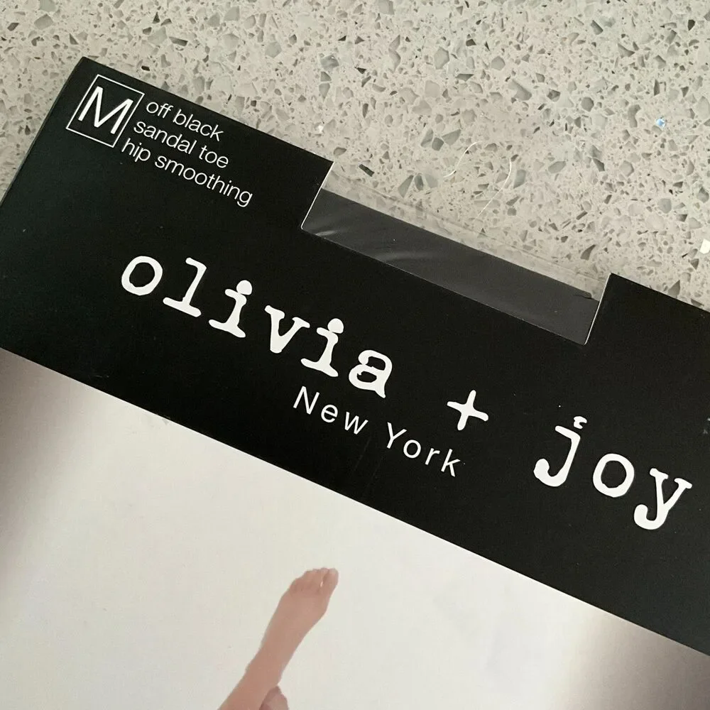 olivia + joy Hip Smoothing Hosiery In Off Black M